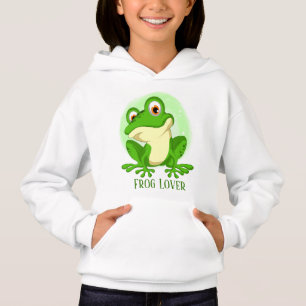 cute frog lovers add name Hoodie