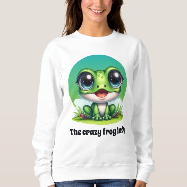 Cute frog lovers customizable  sweatshirt (Front)
