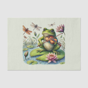 Cute frog lovers decoupage  tissue paper