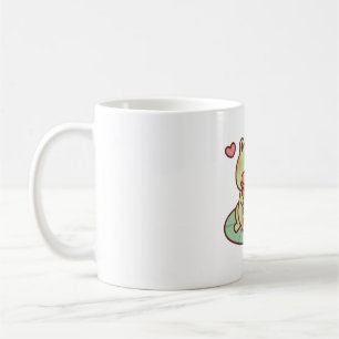 Cute Frog Loves Drinking Bubble Tea Coffee Mug