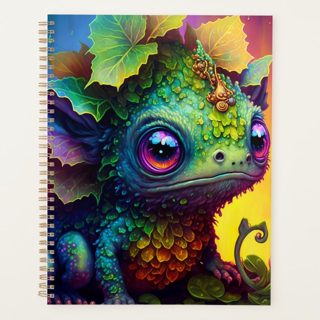 Cute Frog Monster Fantasy Art Planner (Front)