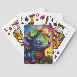 Cute Frog Monster Fantasy Art Playing Cards
