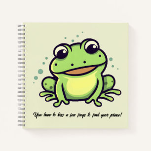 Cute frog notebook