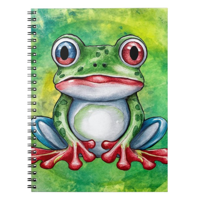 Cute Frog Notebook (Front)