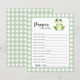 Cute frog - Party game prayers for baby