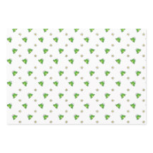 Cute Frog Party Wrapping Paper Sheets - Set of 3