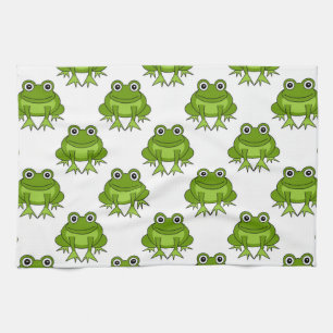 Cute Frog Pattern Kitchen Towel