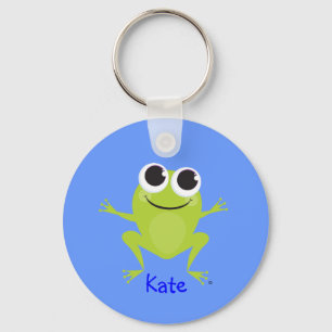 Cute Frog - Personalized Keychain