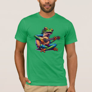 Cute Frog Playing a Guitar T-Shirt