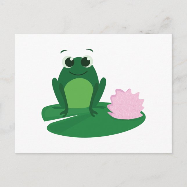 Cute Frog Postcard (Front)