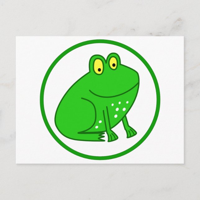 Cute Frog Postcard (Front)