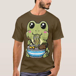 Cute Frog Ramen Bowl Japanese Noodle Kawaii Kids A T-Shirt