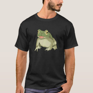 Cute Frog Sitting Amphibian for Kids Green Frog T-Shirt