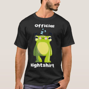 Cute Frog Sleepshirt Nightwear Nightshirt Sleep Pa T-Shirt