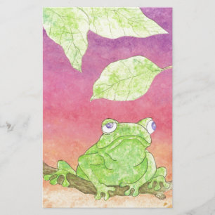 cute frog stationery