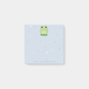 Cute frog sticky notes, back to school stationery post-it notes