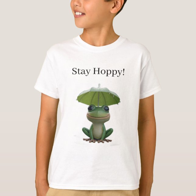 Cute Frog T-Shirt for Kids – Funny Cartoon Frog (Front)