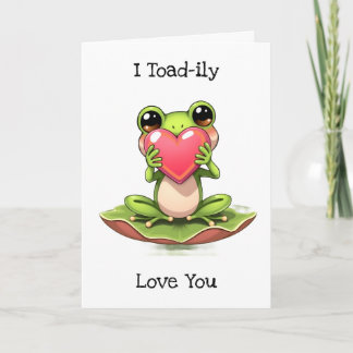 Cute Frog Themed Anniversary Card