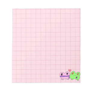 Cute frog valentine  notepad