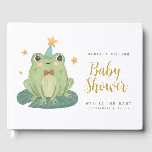 Cute Frog Voeux pour bébé bébé BabyDouche Livre d'