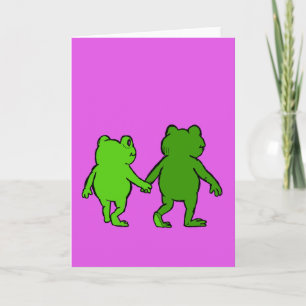 Cute Frog Whimsical Cartoon Friendship Card