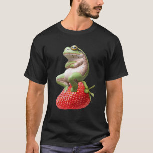 Cute Frog With A Strawberry  Animal T-Shirt