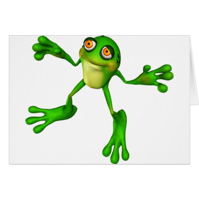 Cute Froggy verte (Devant horizontal)