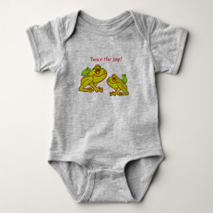 Cute Frogs Baby Bodysuit