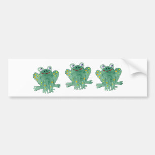 Cute Frogs Bumper Sticker