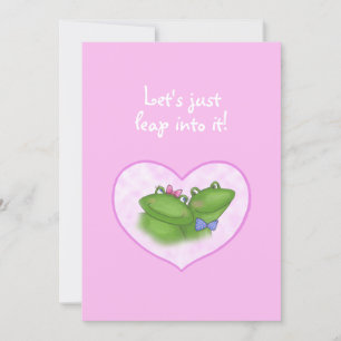 Cute Frogs in heart Carte Saint Valentin