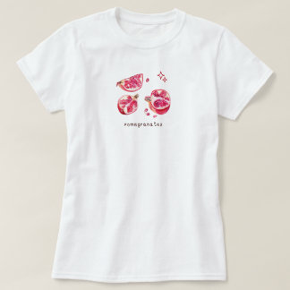 Cute fruit aesthetic pomegranate pink  T-Shirt
