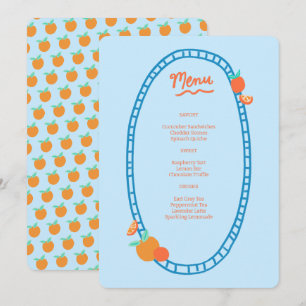 Cute Fruit CUSTOM Bridal Baby Shower Wedding Party Menu