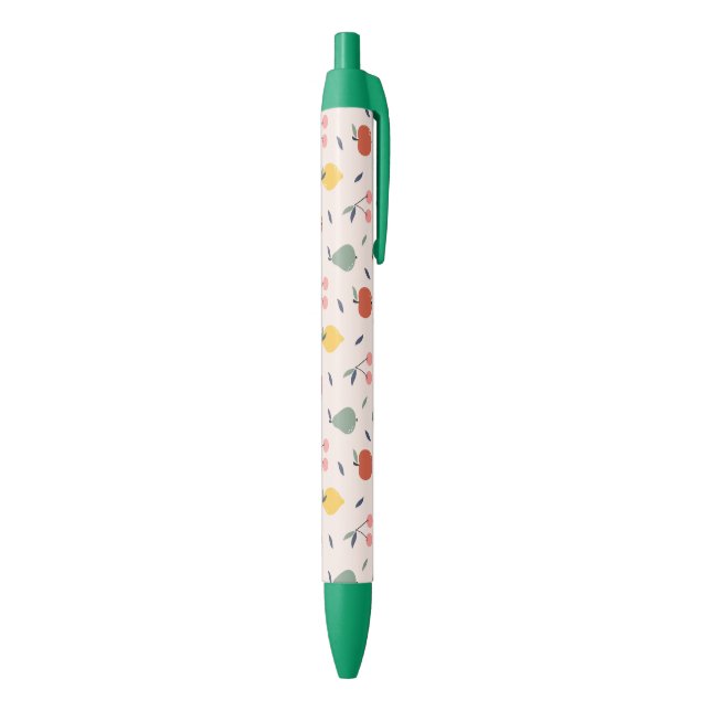 Cute Fruit Pattern Black Ink Pen (Bottom (Vertical))