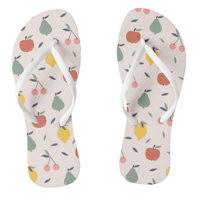 Cute Fruit Pattern Flip Flops (Footbed)