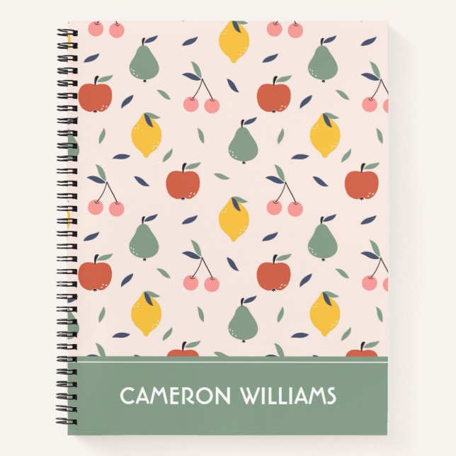 Cute Fruit Pattern Notebook (Front)