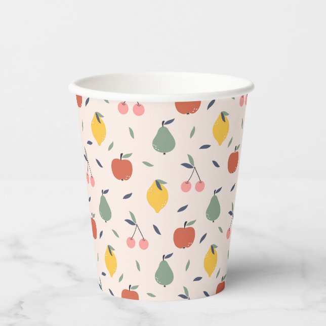 Cute Fruit Pattern Paper Cups (Front)