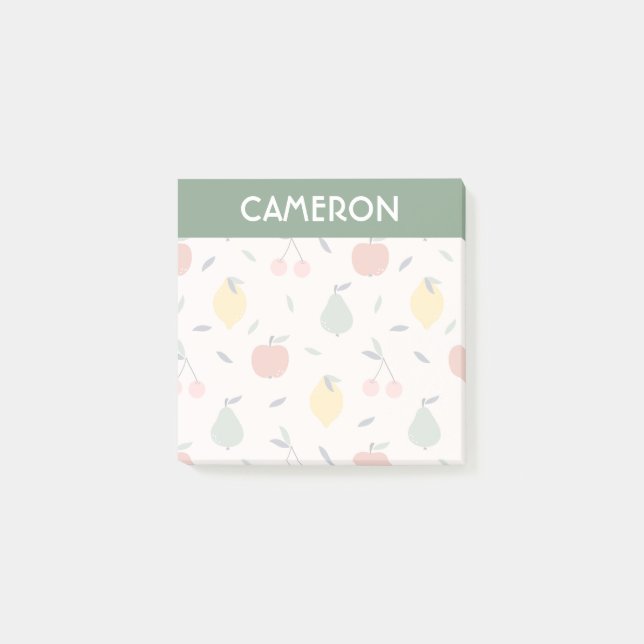 Cute Fruit Pattern Post-it Notes (Front)