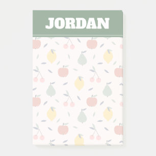 Cute Fruit Pattern Post-it Notes