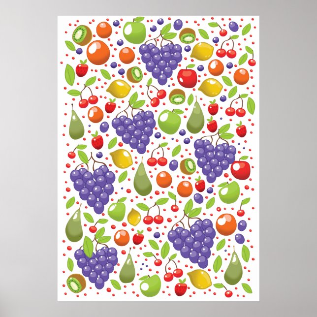 Cute Fruit pattern Poster (Front)