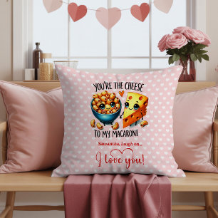Cute Fruit Pun Custom Name Valentine Accent Pillow