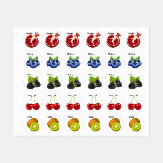 Cute Fruit Stickers Fun Designs School Labels