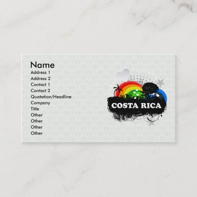 Cute Fruity Costa Rica Business Card (Front)