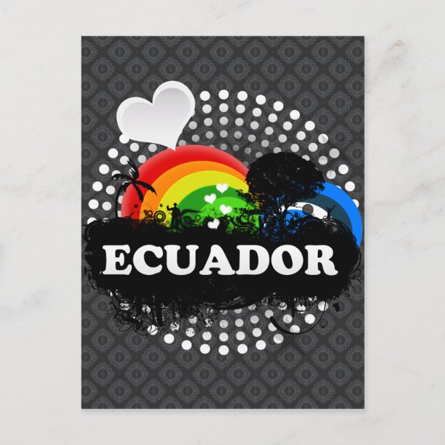 Cute Fruity Ecuador Postcard (Front)