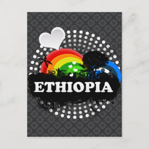 Cute Fruity Ethiopia Postcard