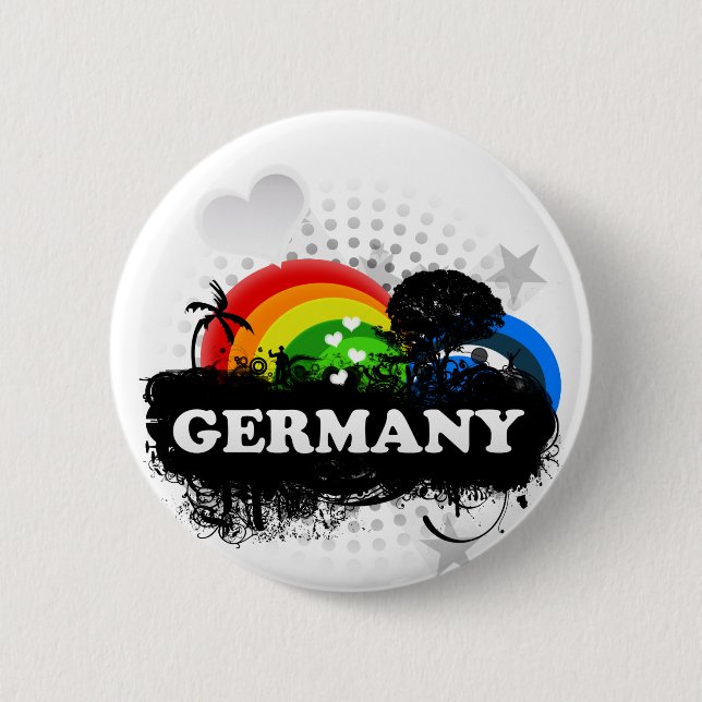 Cute Fruity Germany 2 Inch Round Button (Front)