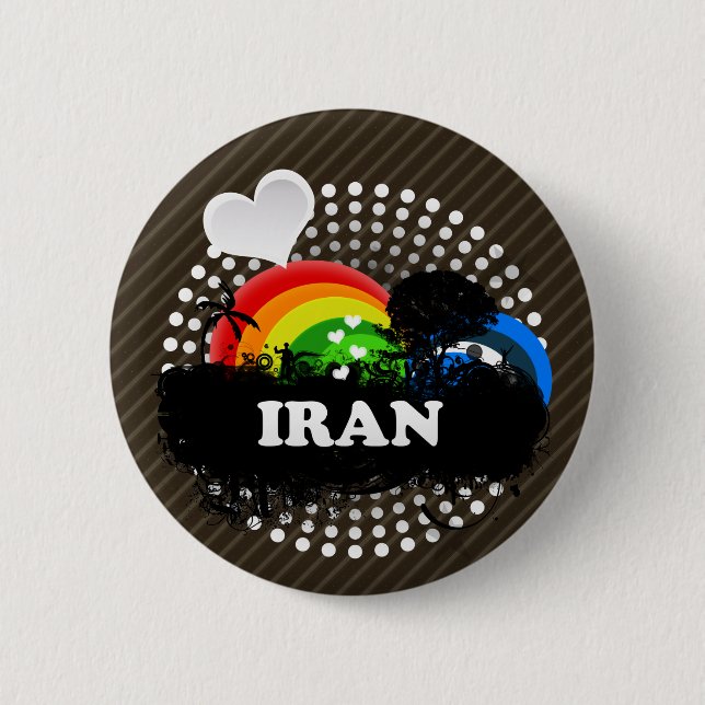 Cute Fruity Iran 2 Inch Round Button (Front)