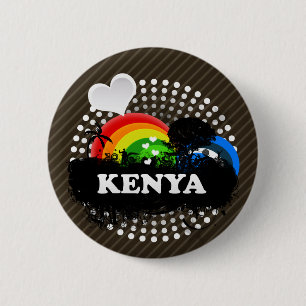 Cute Fruity Kenya 2 Inch Round Button