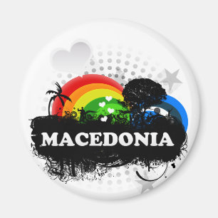 Cute Fruity Macedonia Magnet