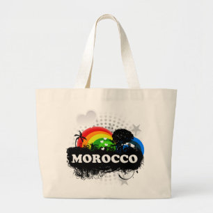 Cute Fruity Morocco Large Tote Bag