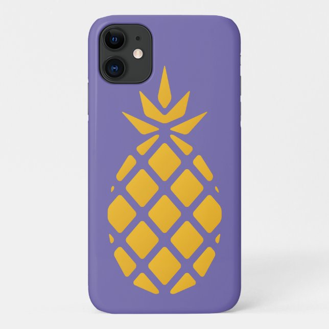 Cute Fruity Orange & Purple Pineapple Case-Mate iPhone Case (Back)